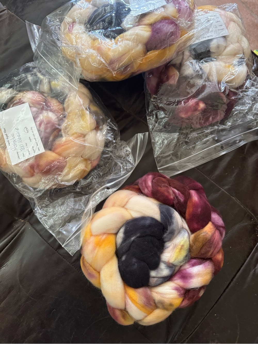 Two If By Hand-Dyed Roving Wool Braid - Multicolor